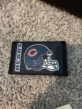 VINTAGE Chicago Bears NFL Tri-Fold Wallet - VELCRO